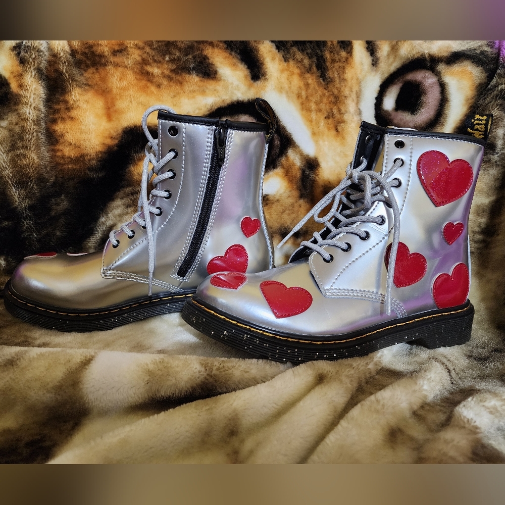 Rare Youth Sz 6 Cosmic Glitter Dr Martens